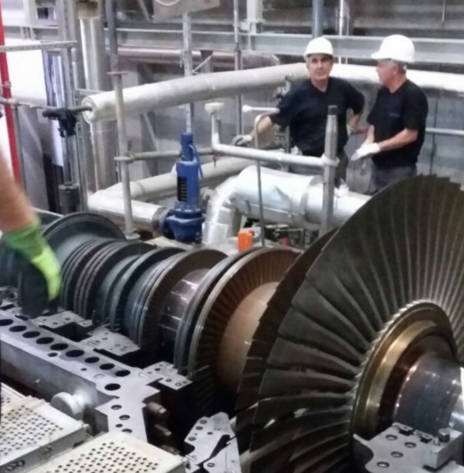 Modern Energy SST-300 solid waste turbine Extractioncontrolvalve maintenance Service